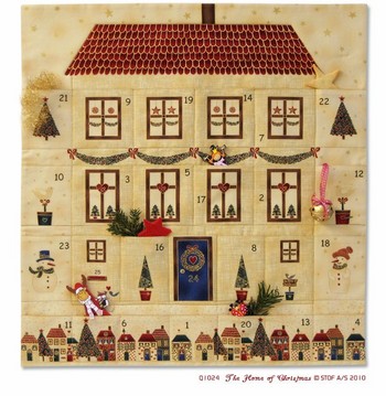 The Home of Christmas Advent Calendar by by Project Idea Only - Not a Pattern
